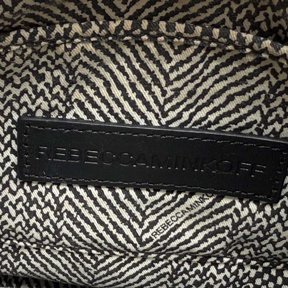 REBECCA MINKOFF Taupe MINI MAC Crossbody Leather Bag Purse - Picture 6 of 8